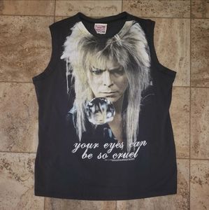 SOLD Labyrinth David Bowie Mighty Fine Top Vintage Rare 2006 Hot Topic Shirt